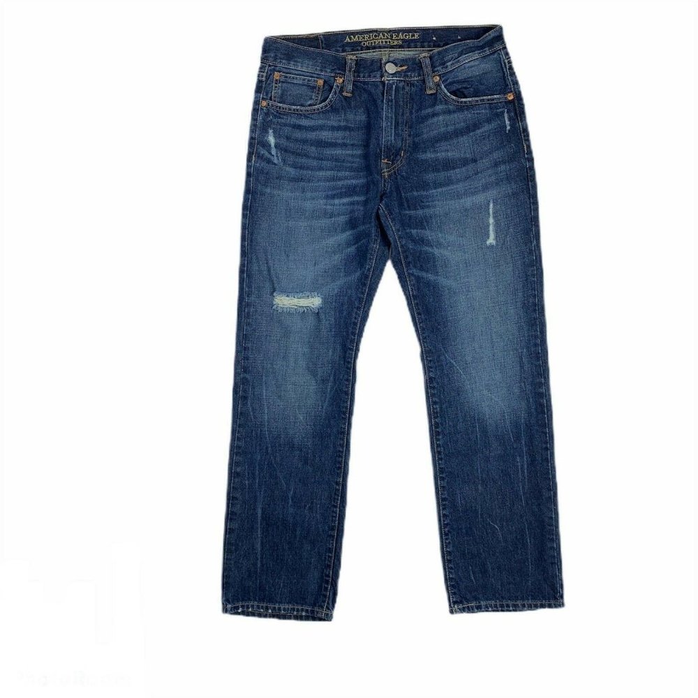 American Eagle 30 x 30 Jeans Distress Dark Straigh